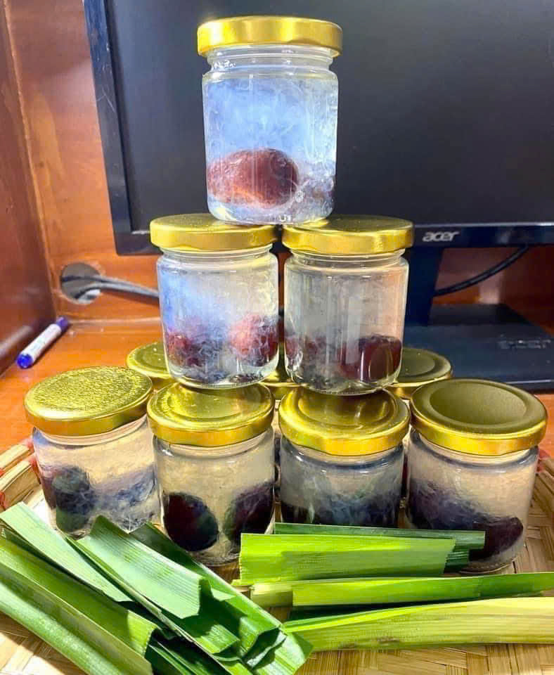 NƯỚC YẾN HŨ CHƯNG SẴN VỚI TÁO ĐỎ